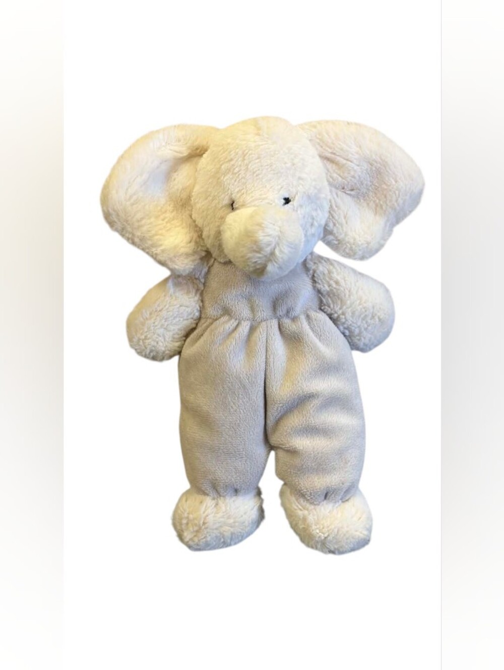 Little Jellycat Vintage GUC Elephant Stuffed Toy Light Grey White Unisex